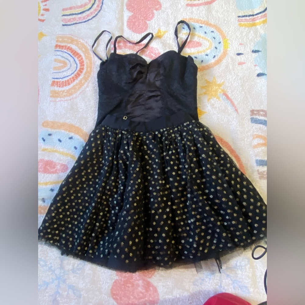 Black Bodysuit with Tulle skirt